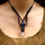 Thumbnail: Macrame necklace with lapiz lazuli and quartz