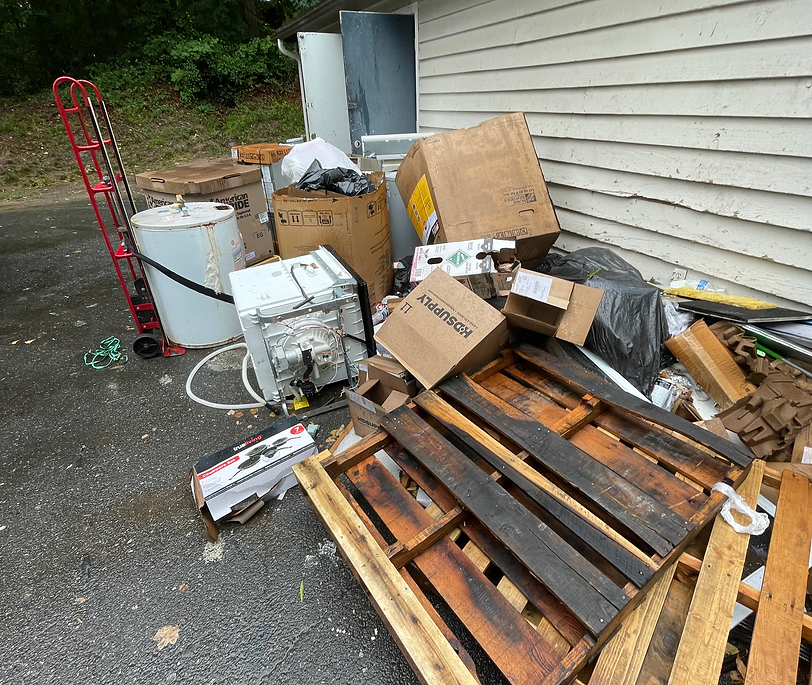 Commercial junk removal project for a business in Durham, NC