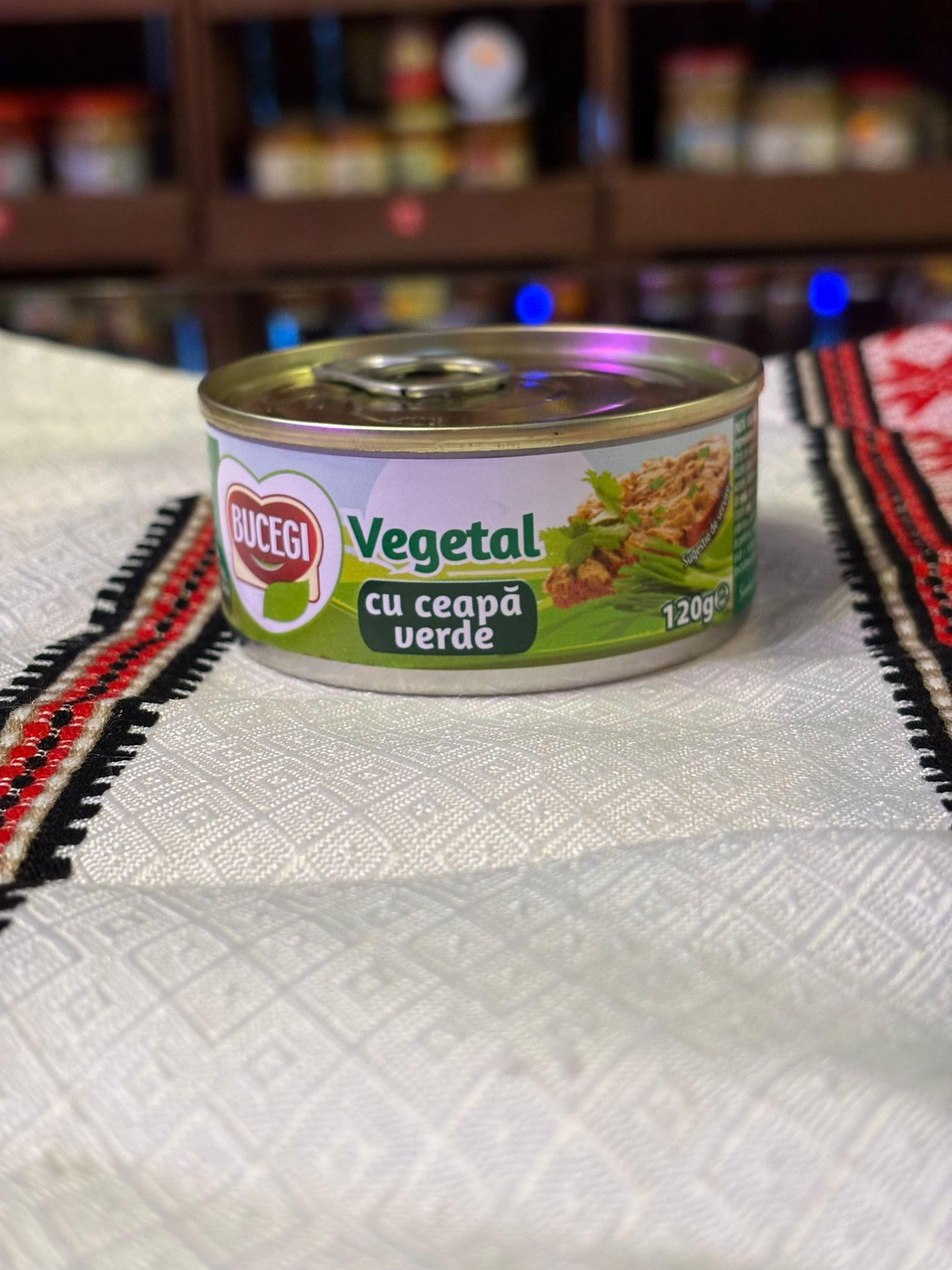 Bucegi Pate vegetal cu ceapa verde 120gr