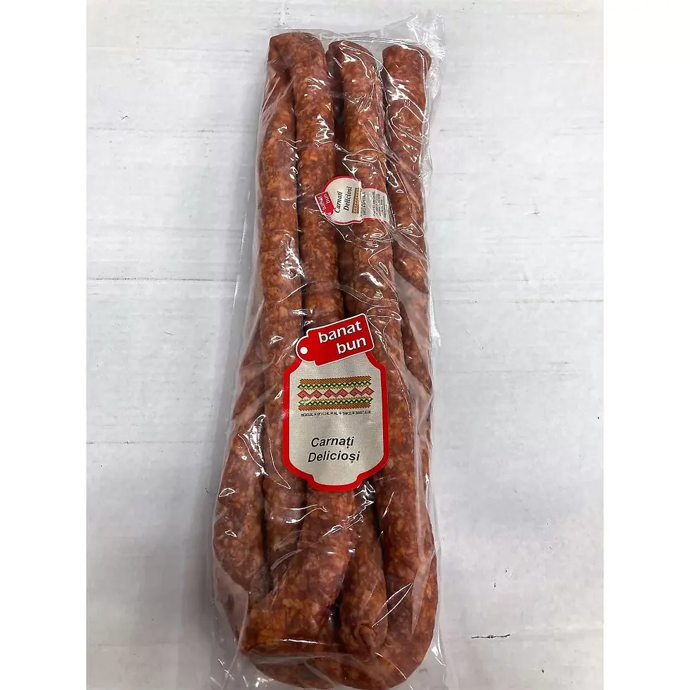Miniatură: Cârnați Delicioși Banat Bun uscați 1 kg 