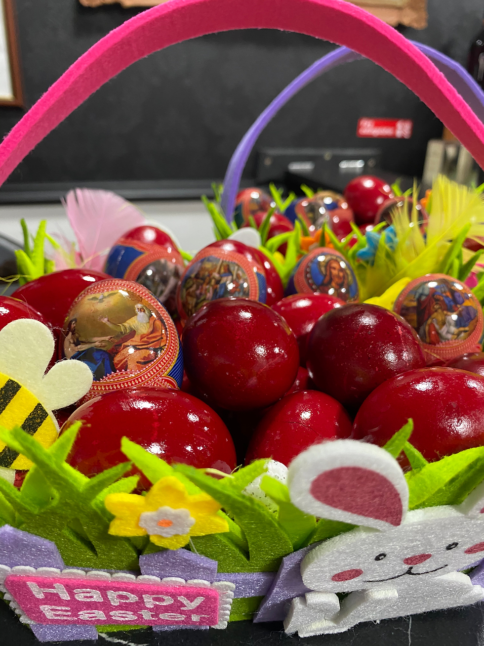 Thumbnail: Transylvania Easter eggs Basket  - Oua Vopsite Cos cu 20 eggs