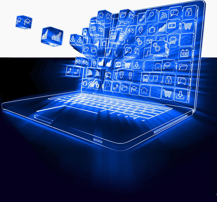 Hintergrundbild Computer blau für Webdesign Linz / Leonding