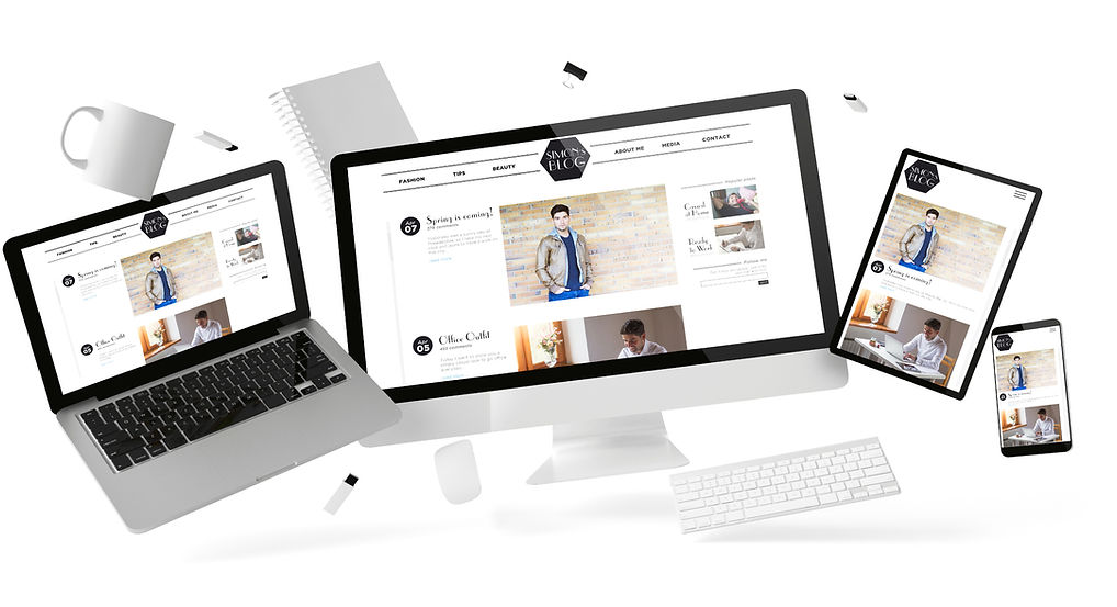 viele Computer die werben sollen sich eine Homepage in Linz / Leonding erstellen zu lassen