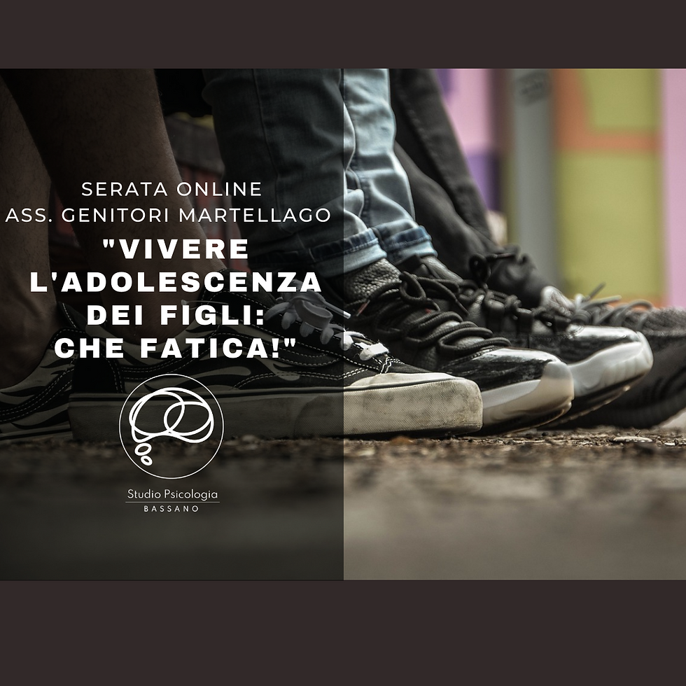 "Vivere l'adolescenza dei figli: che fatica!" Ass. Genitori Martellago