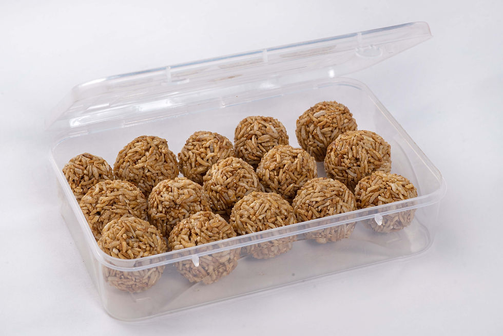 Thumbnail: Chirer Naru (Flattened Rice Laddu)