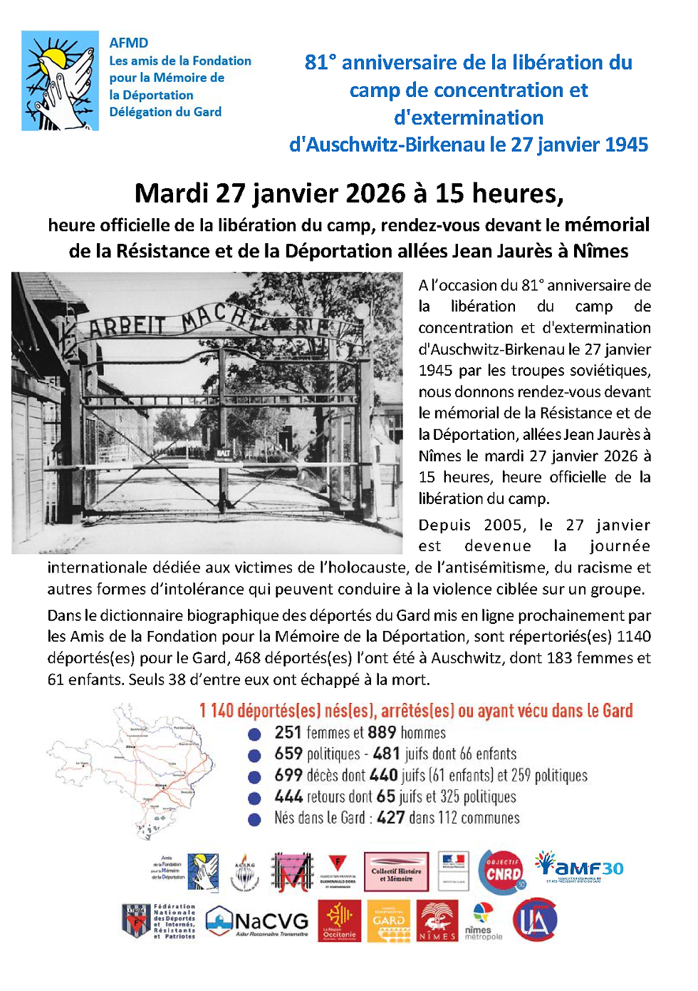 Mardi 27 janvier 2026 à 15 heures