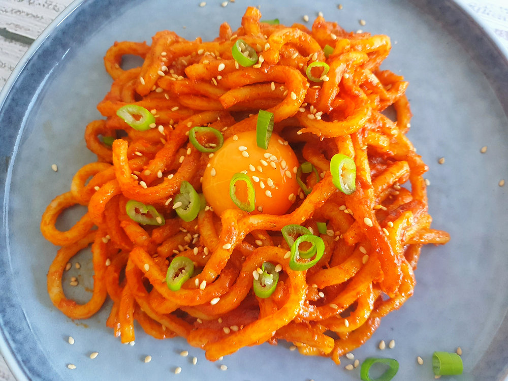 Udon Nudeln mit Gochujang