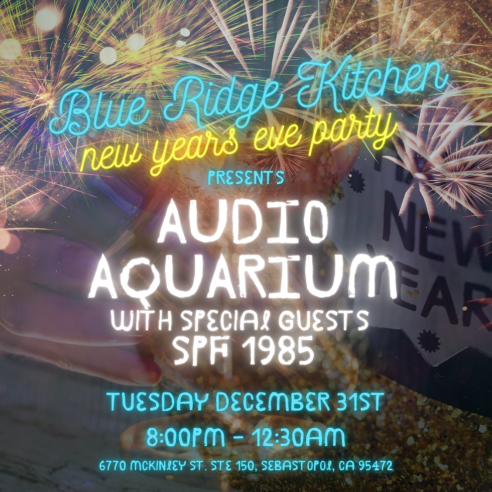 Audio Aquarium Live NYE @ Blue Ridge Kitchen W/ SPF 1985
