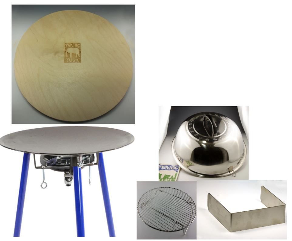Thumbnail: TemboTusk Adjustable Leg Skottle Grill