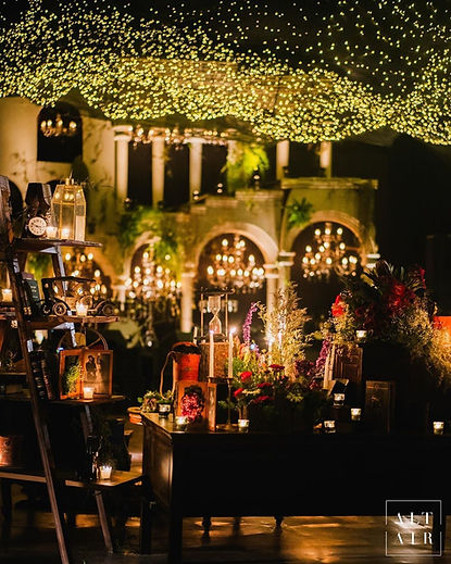 Warm lights and lanterns for wedding home decoration in Jammu