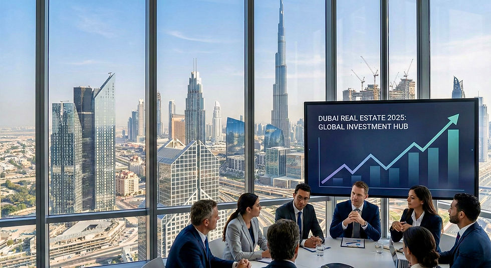 Dubai property investment 2025 – high rental yield apartments, Golden Visa opportunities and luxury real estate projects with Luxe Living International”