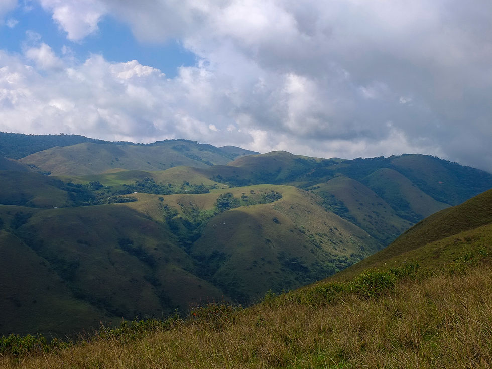 CLOUDS BEHIND MOUNTAINS (BLUE, GREEN, WHITE)