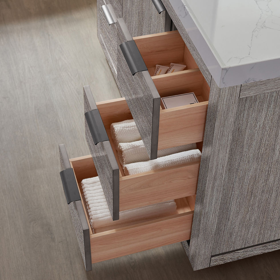 Thumbnail: 48" Bathroom Vanity Set GRD7015 - Leiza 48" Vanity with Counter Top and Sink