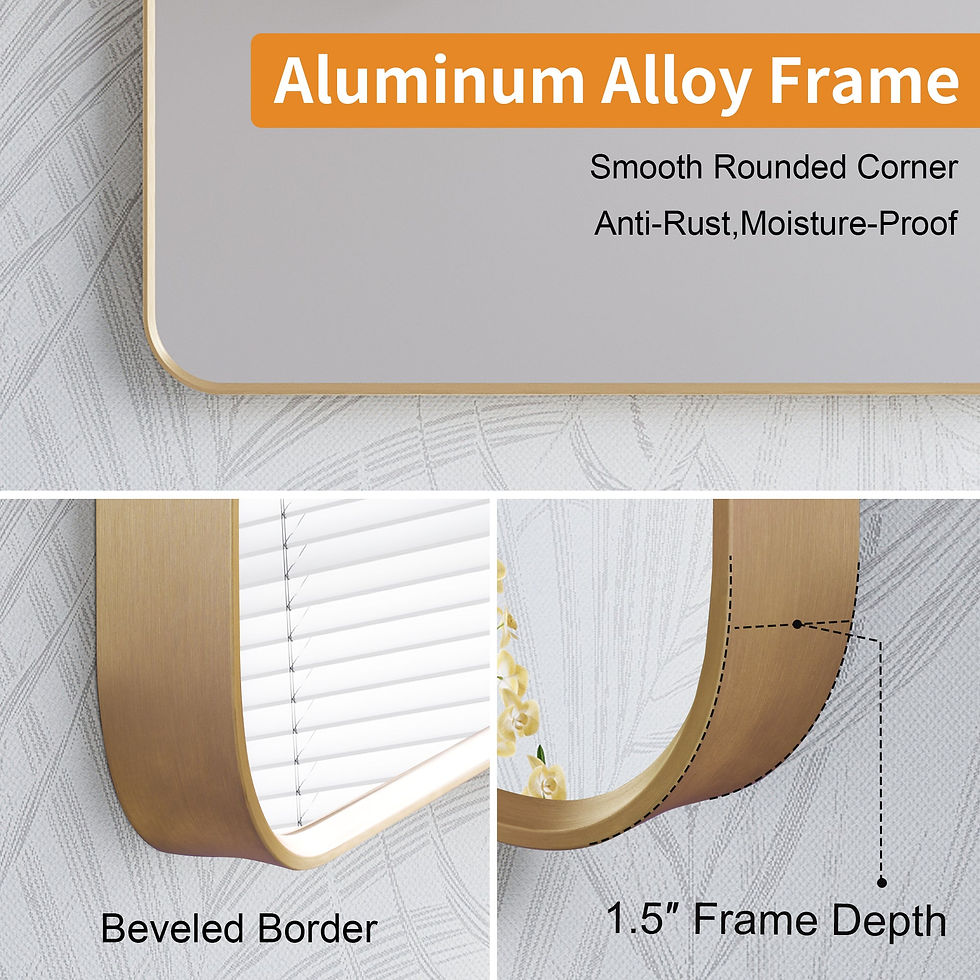 Thumbnail: 28 in. W x 36 in. H Arched Aluminum Framed Wall Bathroom Vanity Mirror in