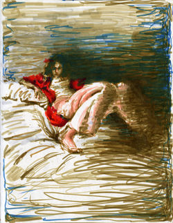 Alexandra on the Bed