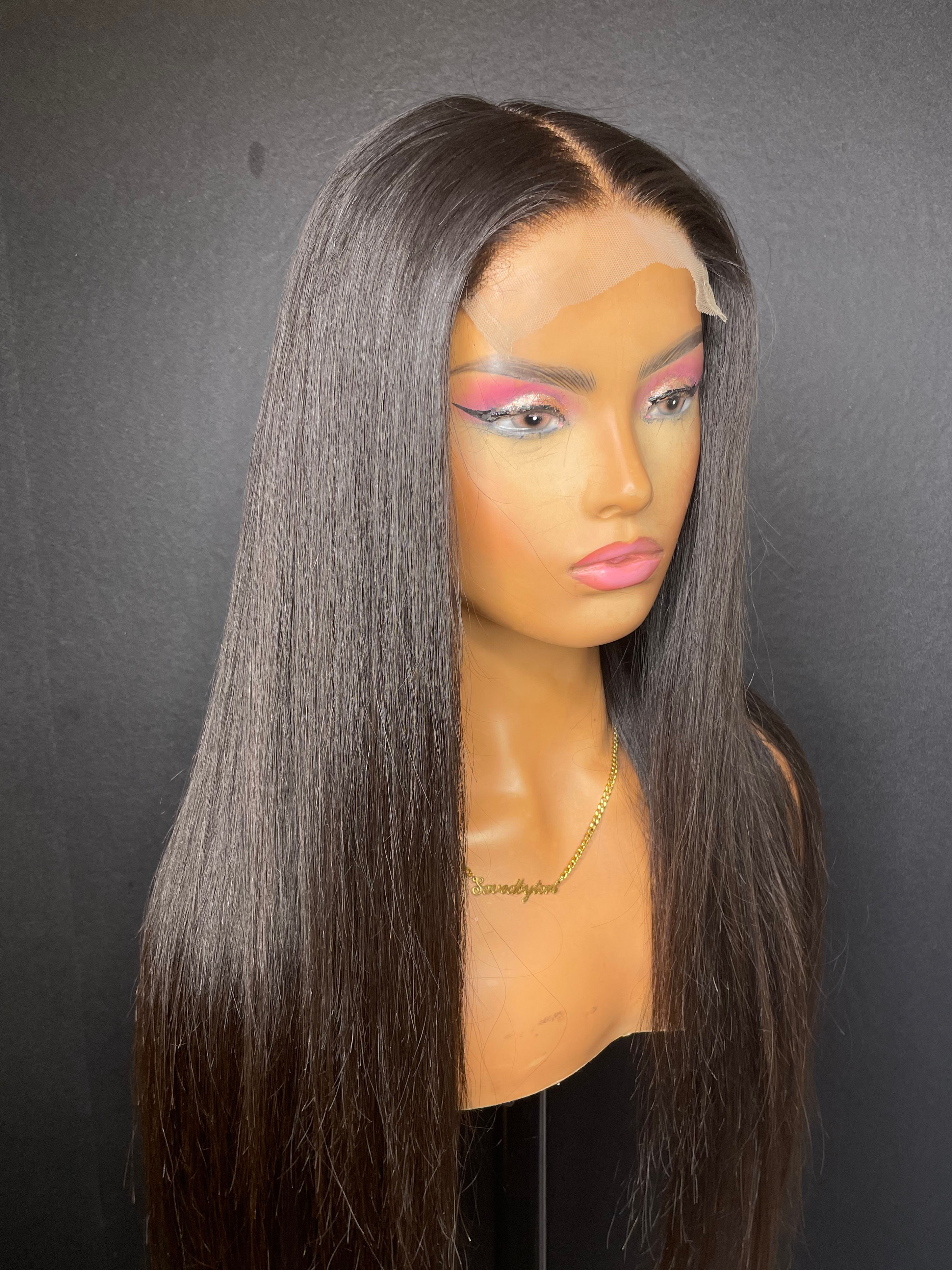 Straight Lace Closure Wig