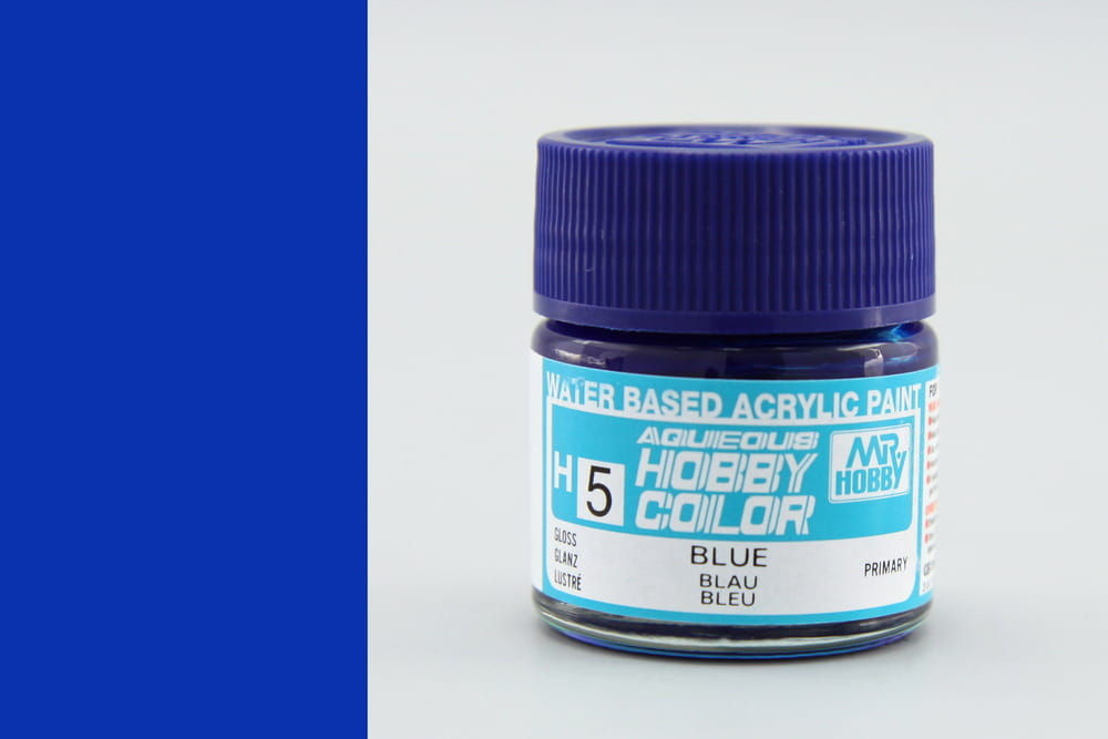 H-5 Краска синяя Blue Gloss глянцевая, Mr.Hobby Color акрил 10 мл