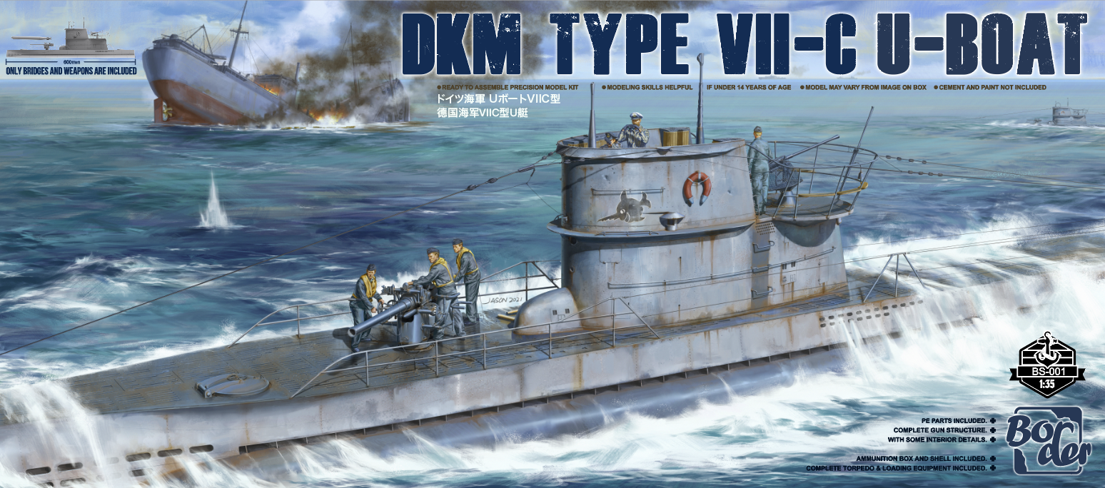 (п/з) Border BS-001 1/35 Палуба подлодки DKM Type VII-C U-Boat Upper Deck