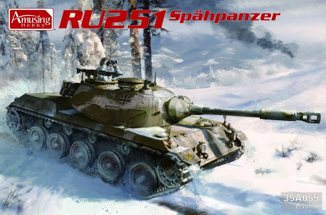 35A055 Немецкий танк Spähpanzer Ru 251 - Amusing Hobby 1/35