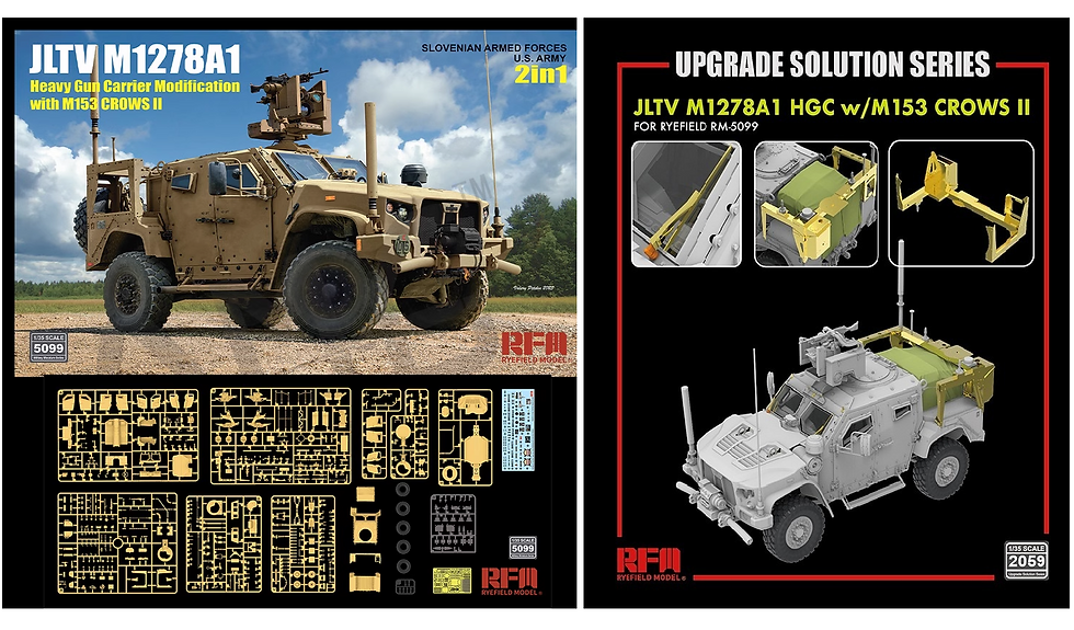 КОМБО 1+1: RM-5099 JLTV M1278A1 HGC w/M153 CROWS II + Фототравление RM-2059