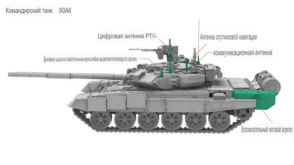 Миниатюра: Amusing Hobby 1/35 35A056 Российский танк 90АК командирский