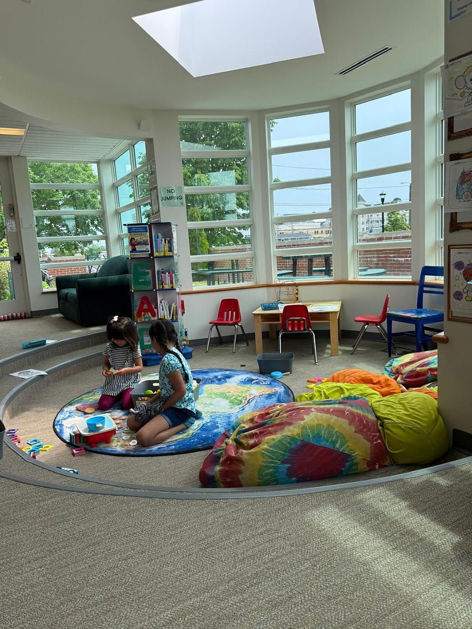 Proof that the library can absolutely be a vacation stop.