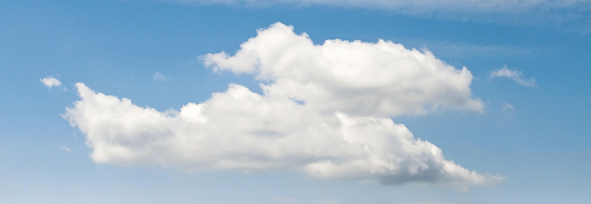 mountains with clouds above