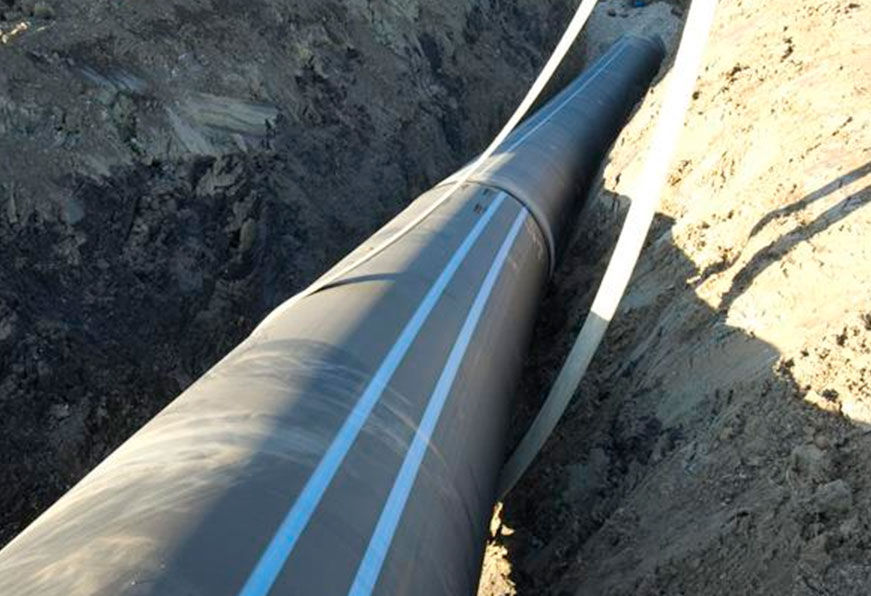 Potable water piping with HDPE