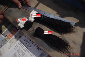 STALLONE EXPERT AND PRECISE BRISTLE CUTTING PROCESS FOR PREMIUM EXTRA STIFF BOAR / PIG BRISTLE ROOT CUT / BUT CUT / FIRST CUT