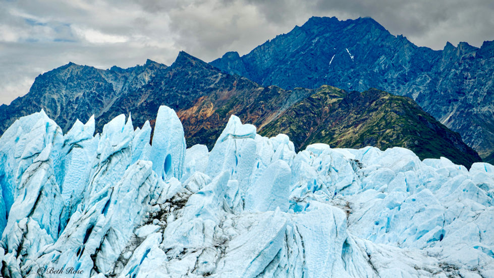 Matanuska Glacier and Chugach Mountains
