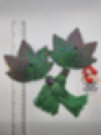 Thumbnail: 11cm "Leaf" Purple/Green Shift Pasties with Tassels