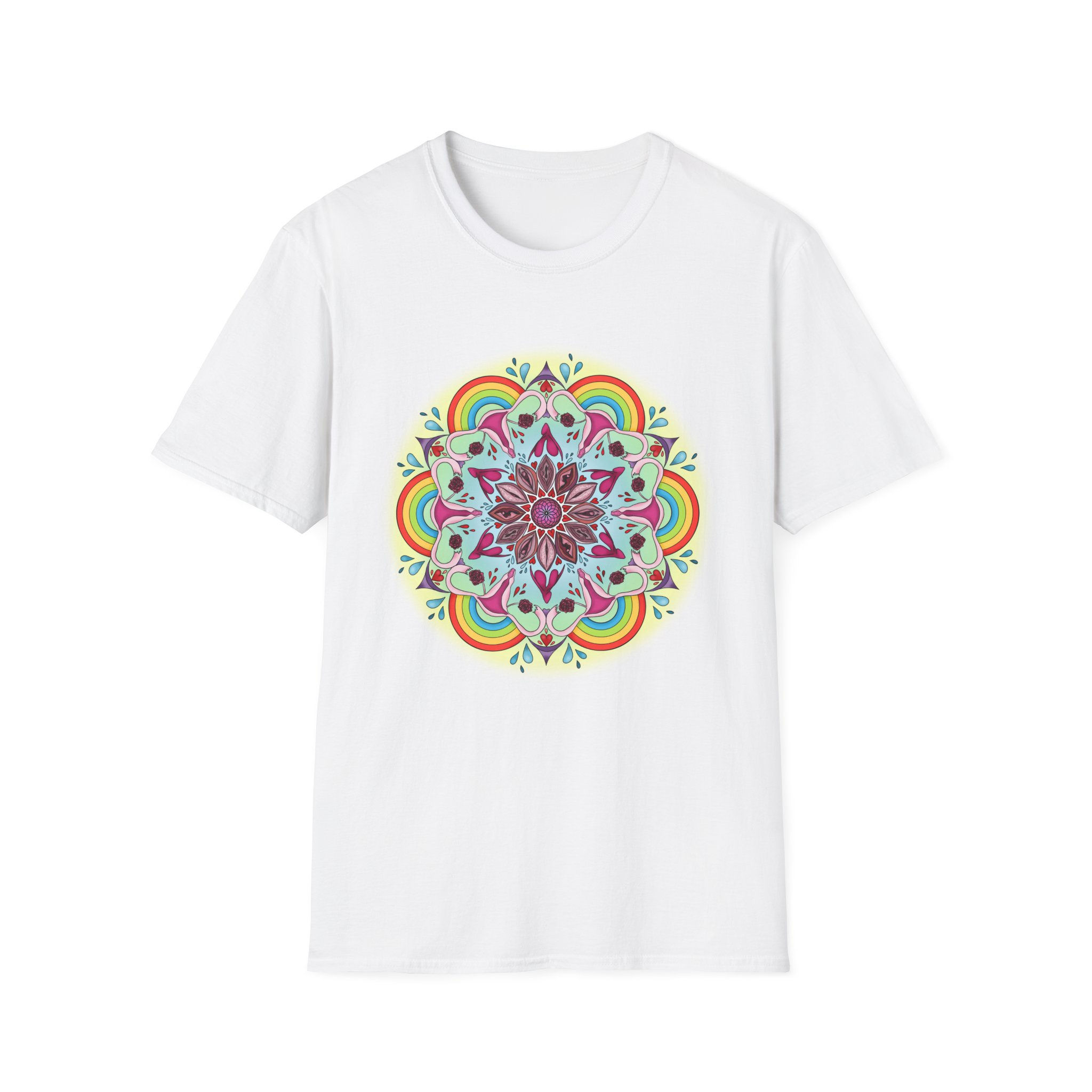 Vulva Mandala by Empress Eyrie  Unisex Softstyle T-Shirt