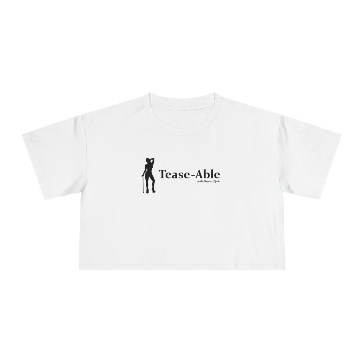 Tease-Able Long Logo Women's Crop Tee