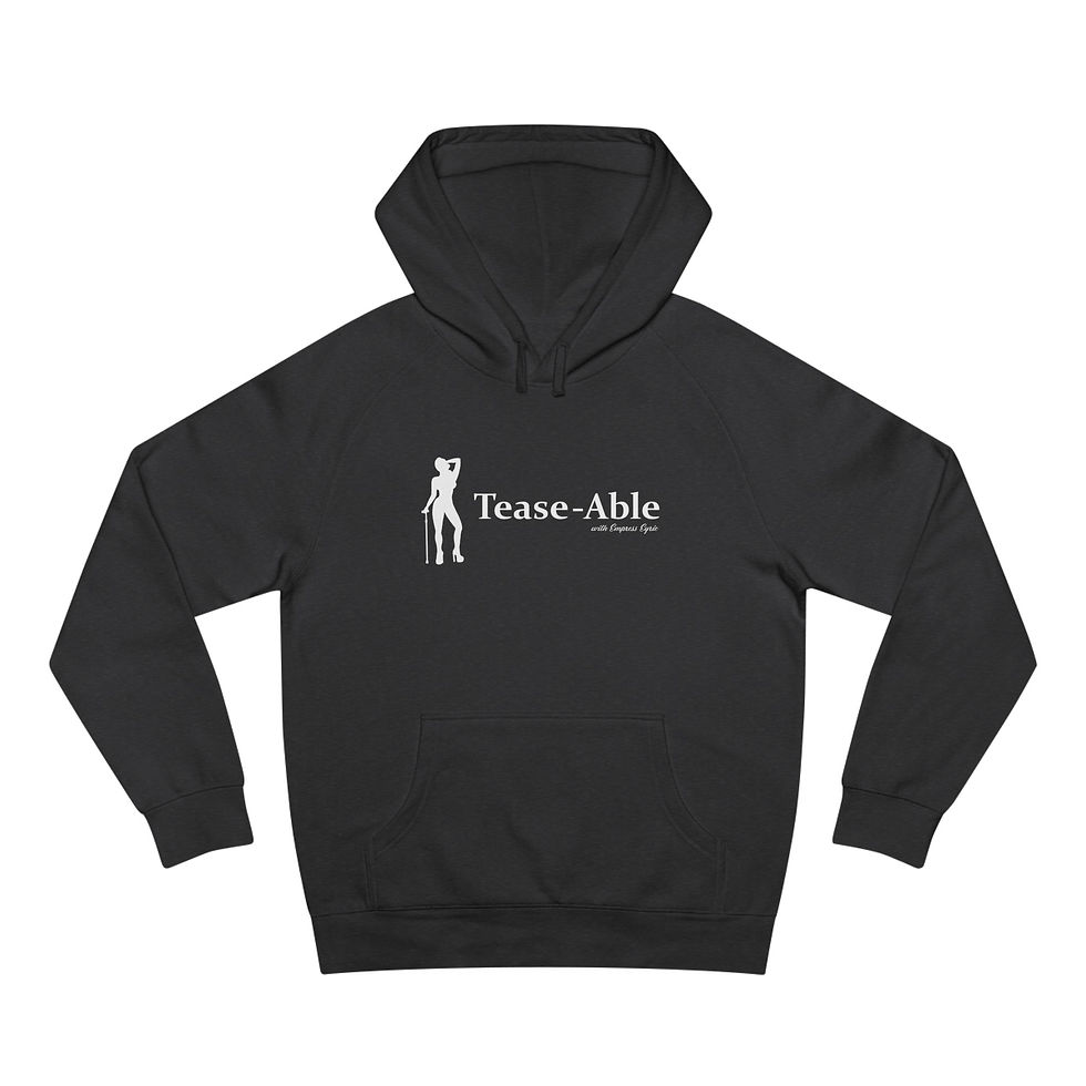 Thumbnail: Tease-Able Long Logo Unisex Hoodie