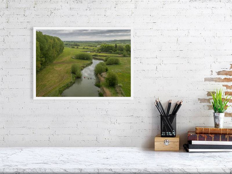 Thumbnail: The River Thames near Buscot Weir, Cotswolds (A3 Framed)