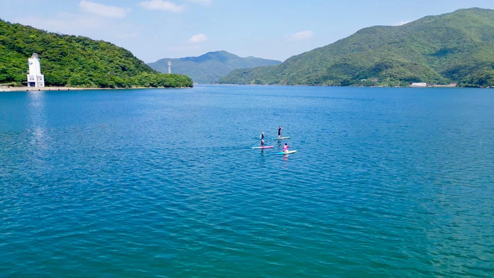 SUP adventure paddling from the ocean into Amami’s river