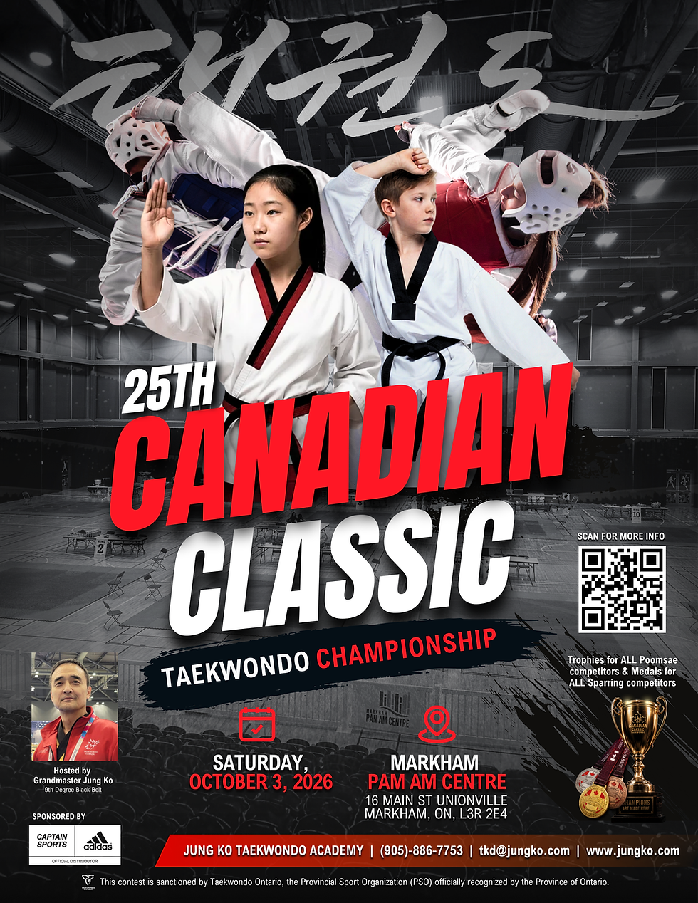 2026 25th Canadian Classic Taekwondo Championship - Spectator Ticket