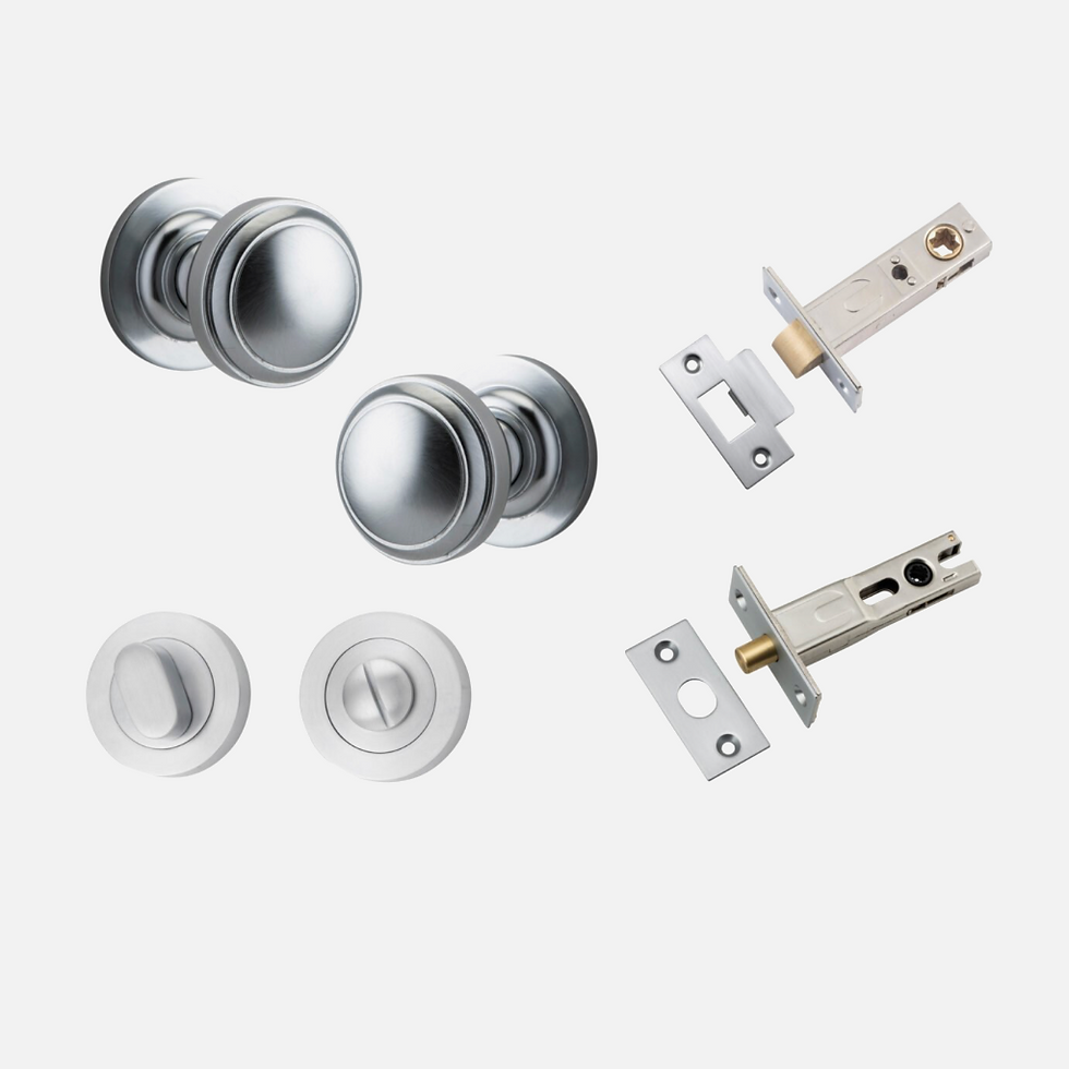 Thumbnail: Iver Paddington Knob - Round Rose Privacy Kit with Separate Privacy Turn