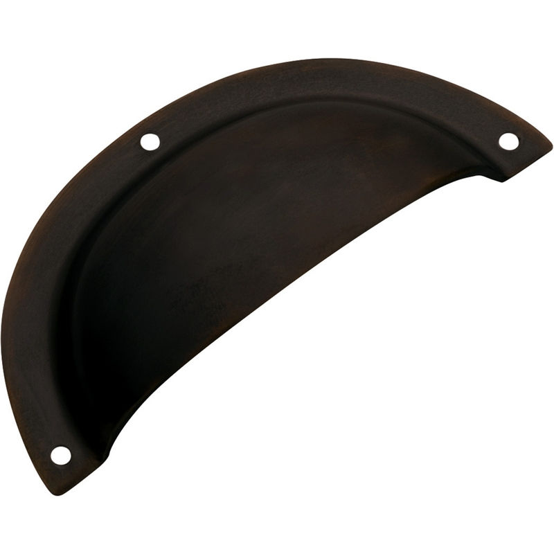 Thumbnail: TradCo Classic Drawer Pull, Sheet Brass, 97 x 40mm