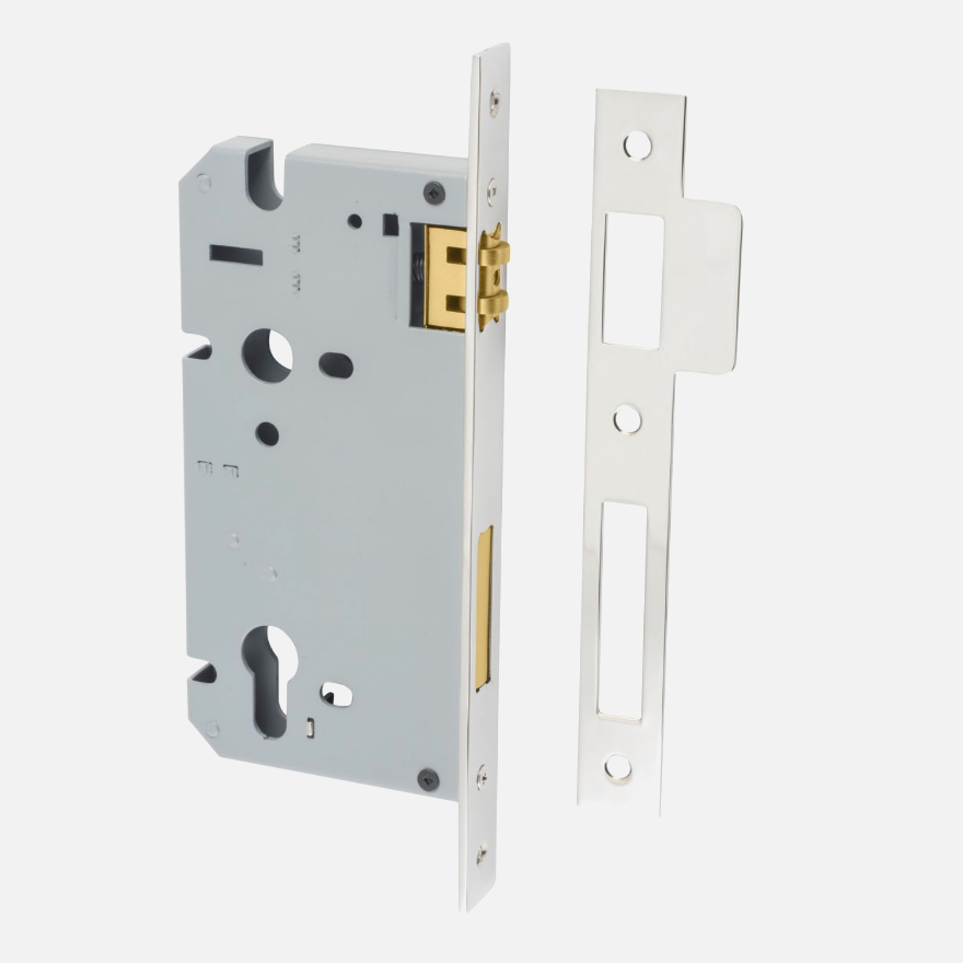 Thumbnail: Iver 85mm Euro Roller Mortice Lock - 60mm Backset