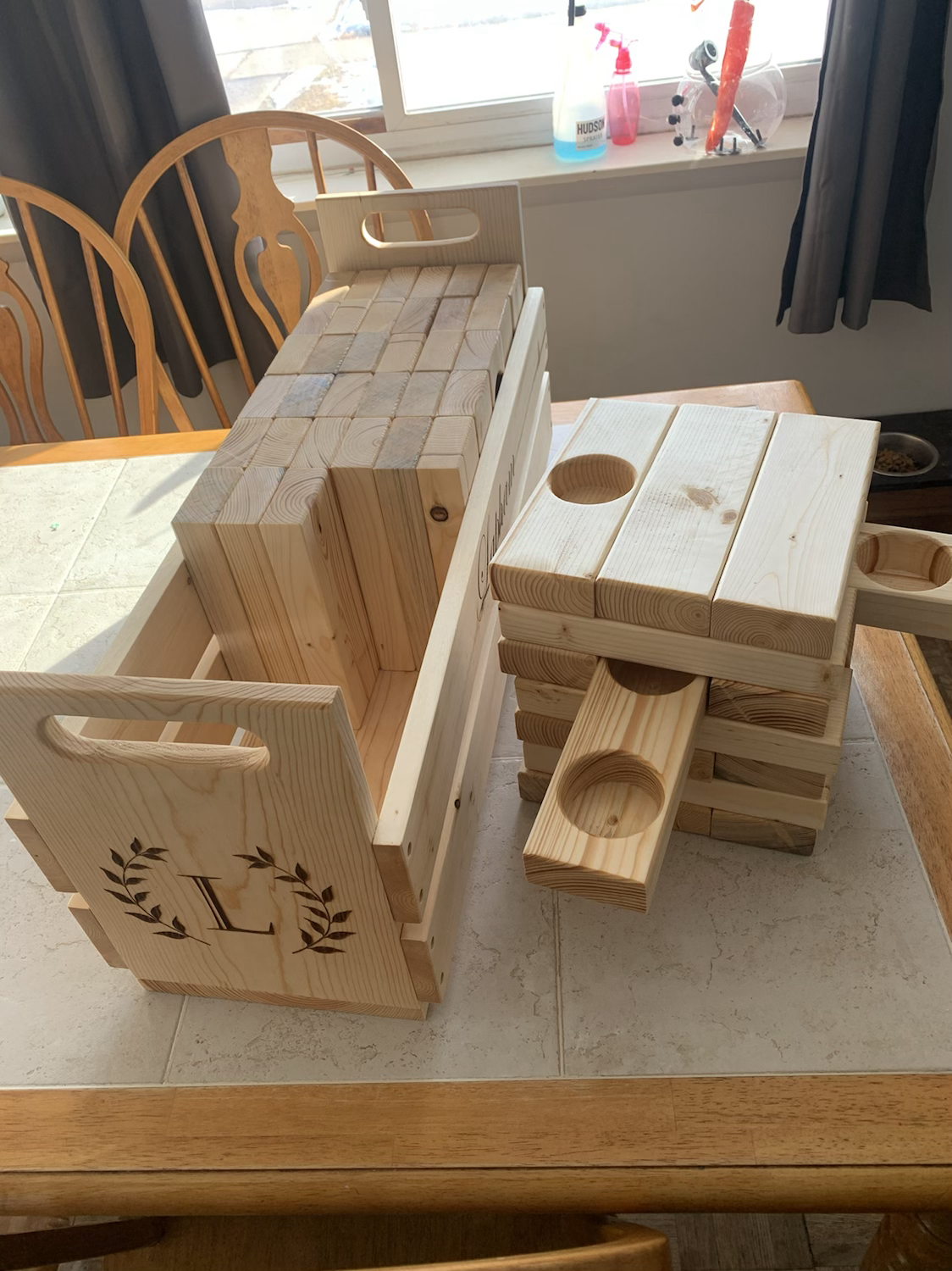 Jello Shot Jenga with a customizable case