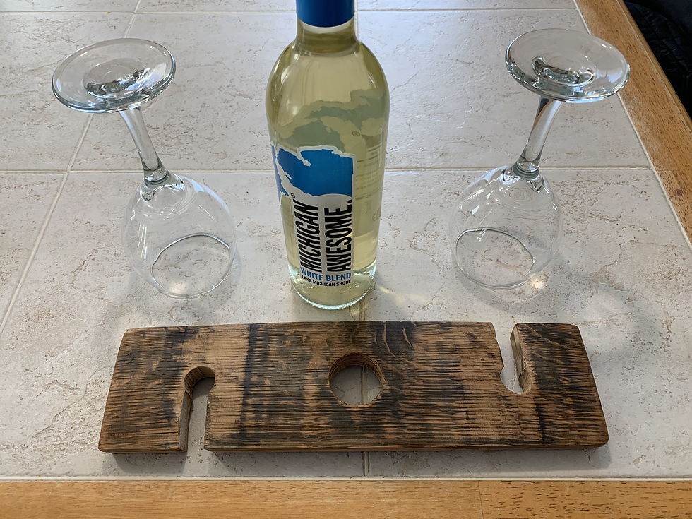 Thumbnail: Barrel Stave Wine Glass Holder
