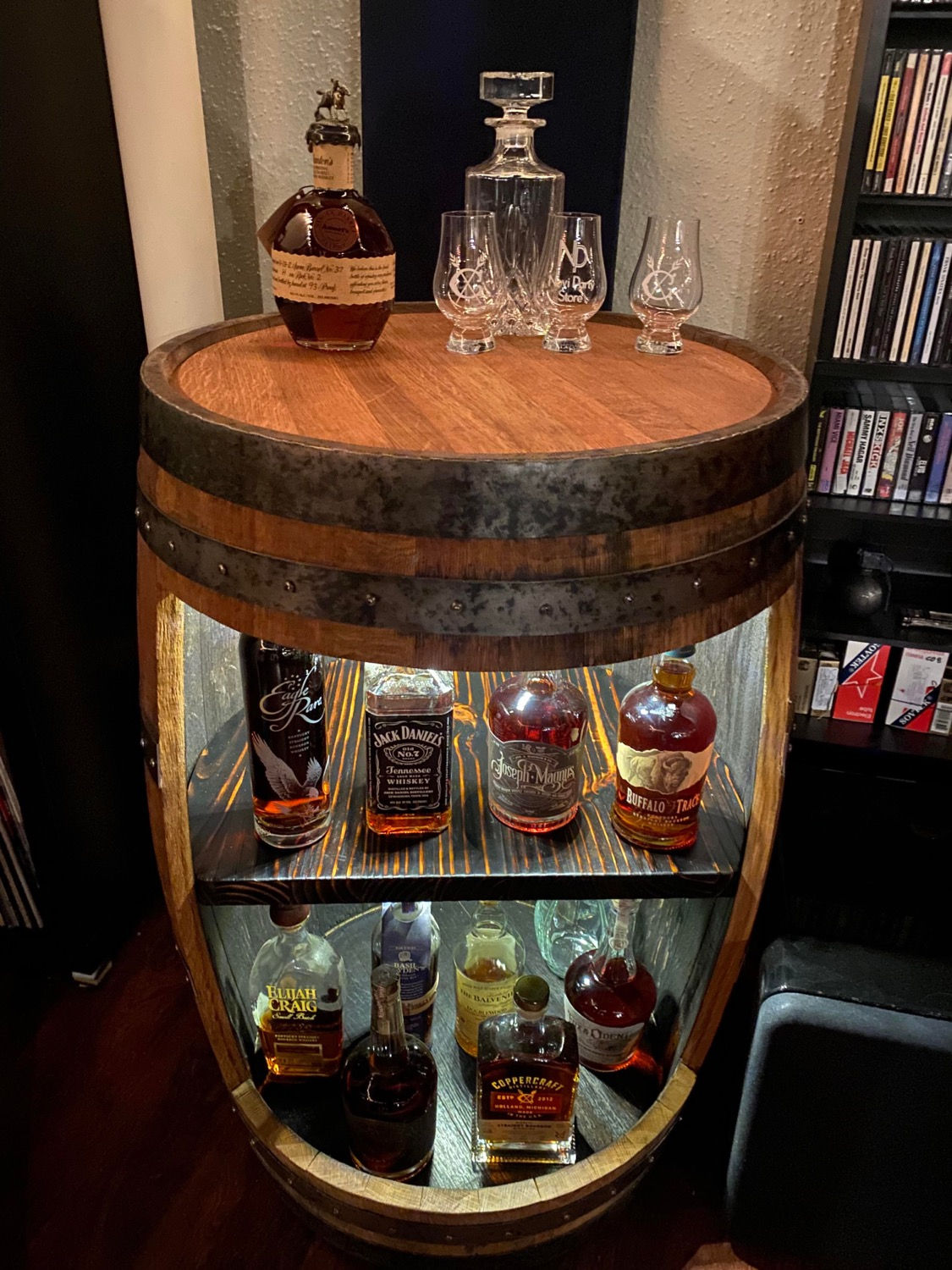 Bourbon Barrel Bar Open