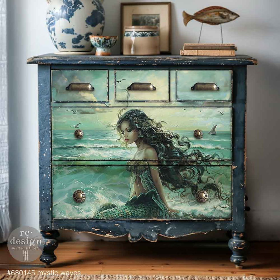 Mystic Waves - A1 Decoupage Fiber