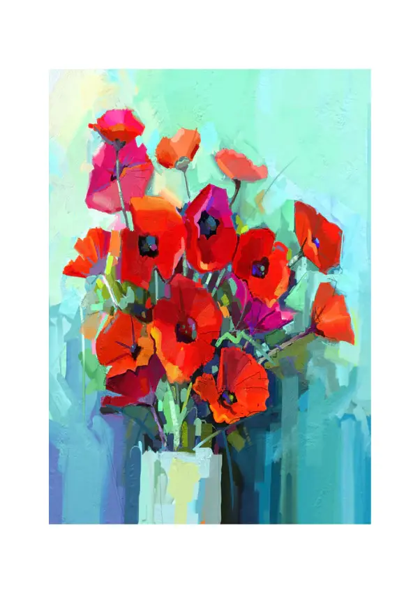 Poppies - MINT Decoupage Paper available in Brisbane Queensland Australia. Australia wide shipping daily.
