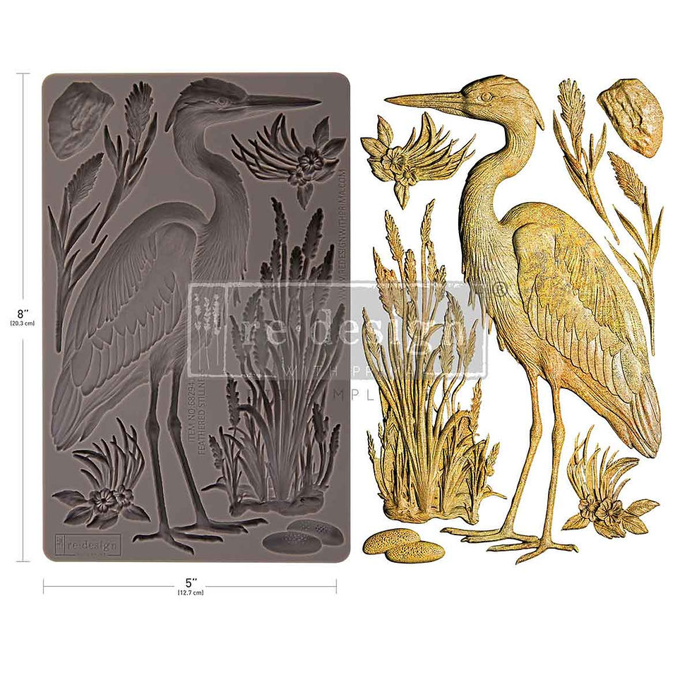 Feathered Stillness - Redesign with Prima Decor Moulds