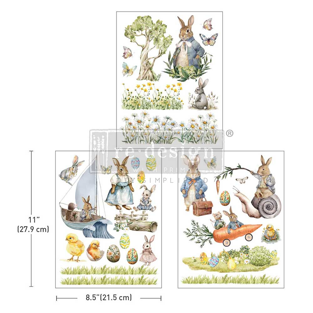 Bunny Trails - MIDDY TRANSFERS by Redesign with Prima Decor
