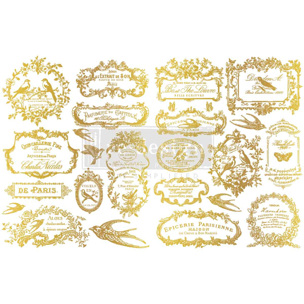 Chant Du Matin - Redesign with Prima H2O Transfers Gold