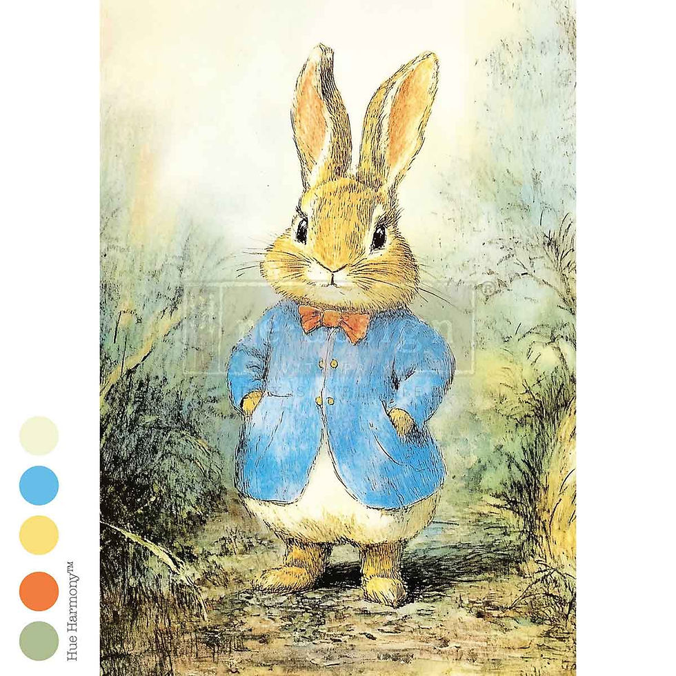 Bunny Hollow - Redesign with Prima A3 Decoupage Fiber