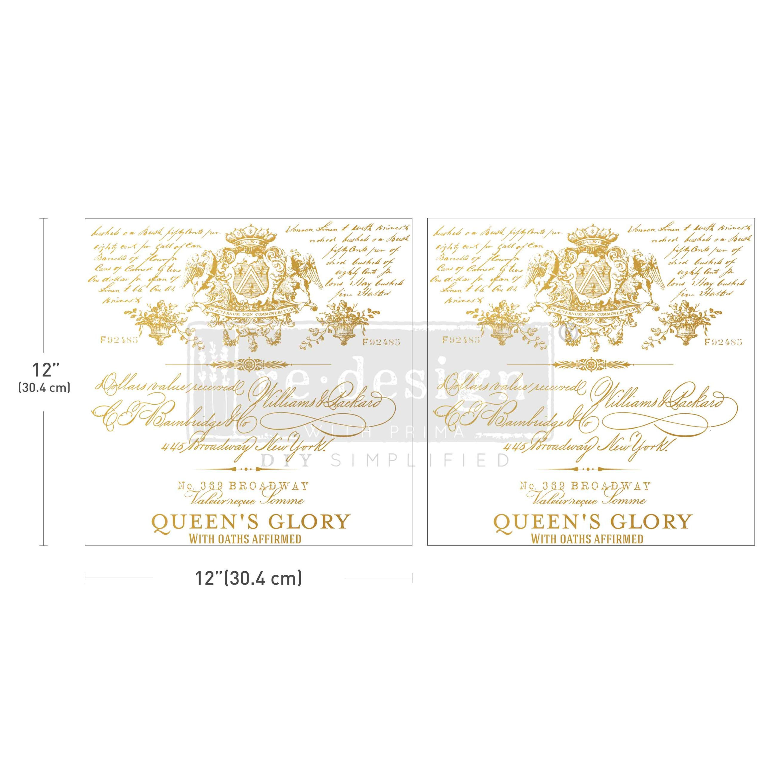 Queen's Glory - Redesign with Prima Maxi Decor Transfer®